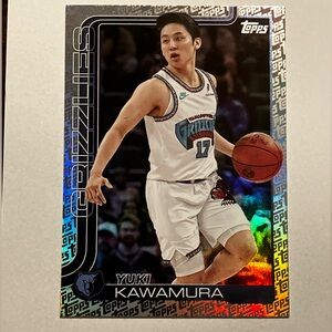 Topps Yuki Kawamura Silver Holofoil 188 Collectible card raw 2025/26 NBA